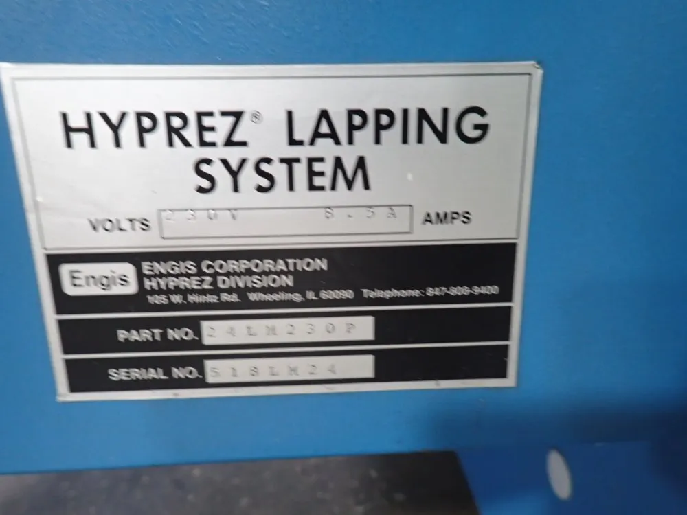 Hyprez 25", (3) 10" Lapping Machine - 24lm230p