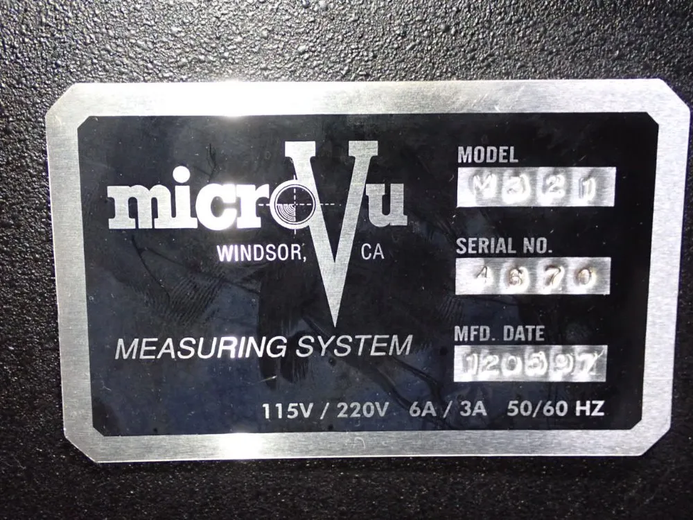 Micro-vu Measuring System - M321