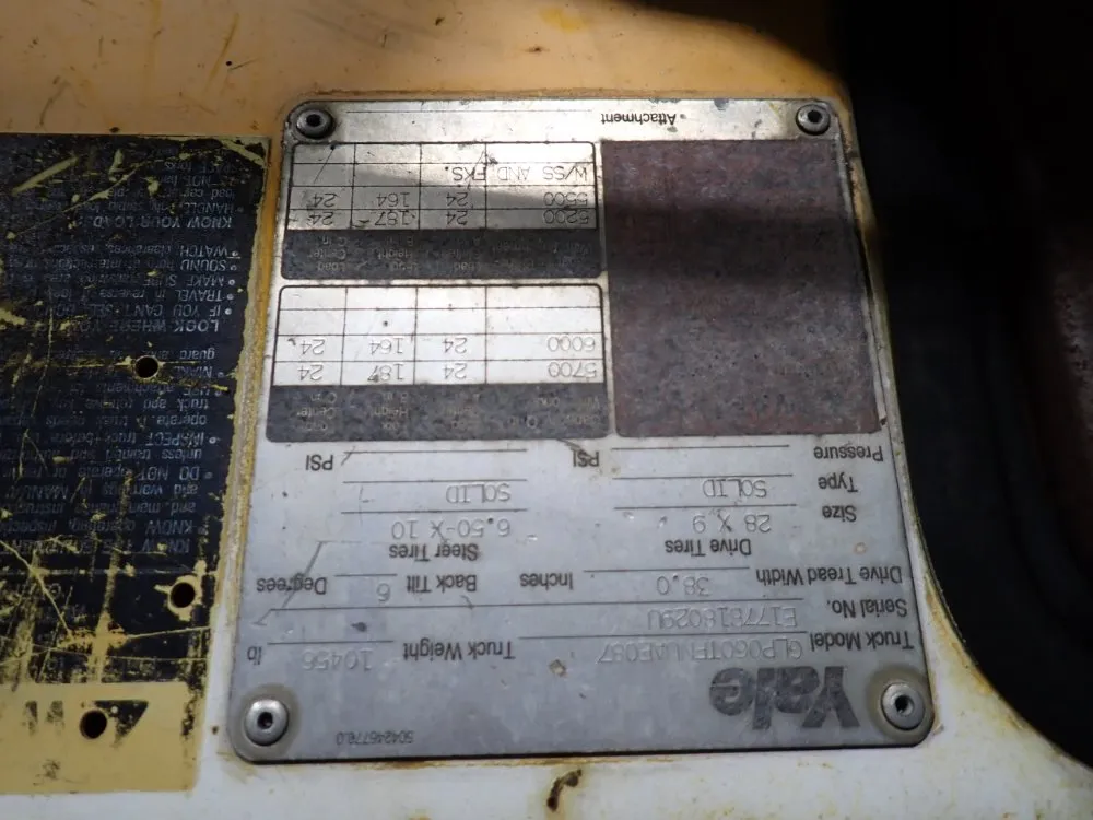 Yale 5700 Lbs Propane Forklift - Glp060uxevse087