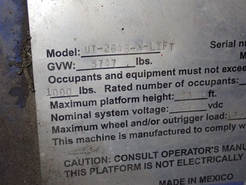 1000 Lbs Scissor Lift - Ui-2648-x-lift