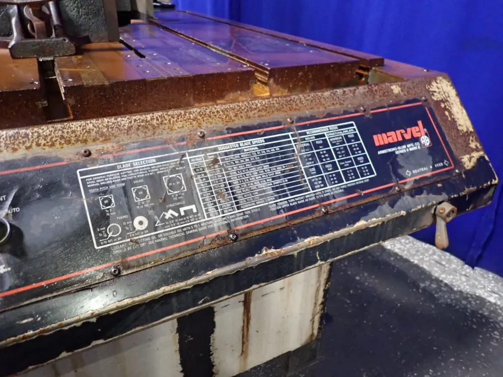 Armstrong Blum Mfg 18 1/2" Vertical Band Saw - 8-mark-ii