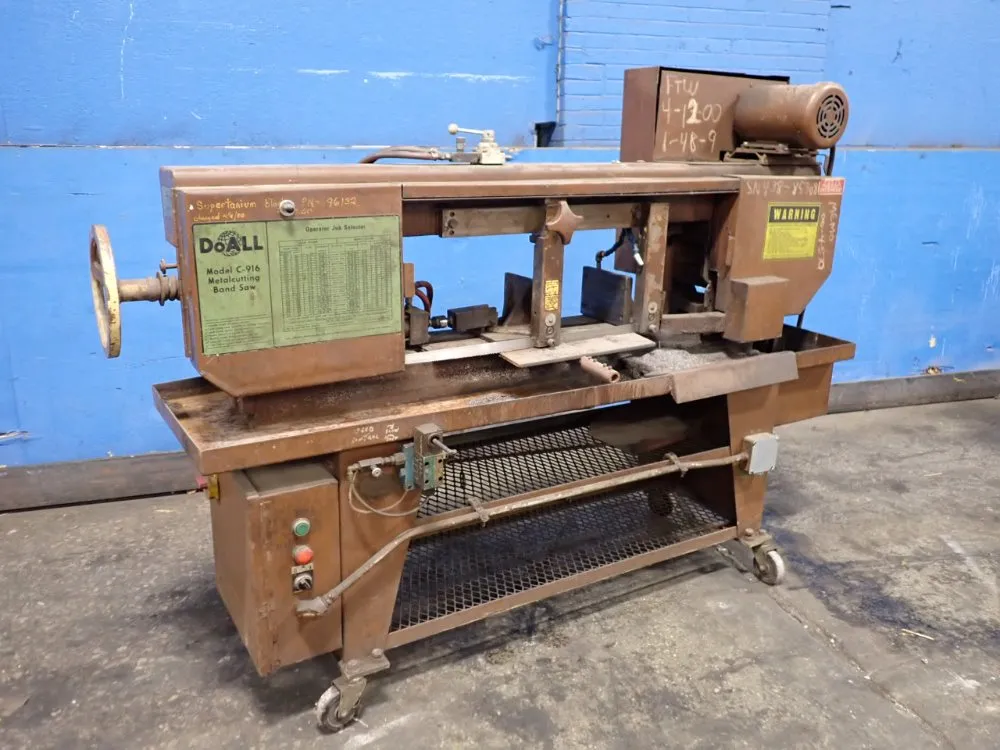 Doall 11" X 20" Horizontal Band Saw - C-916