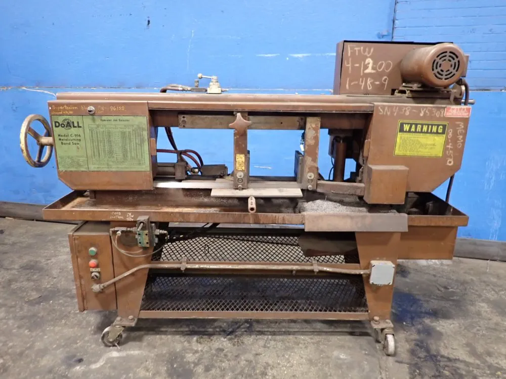 Doall 11" X 20" Horizontal Band Saw - C-916