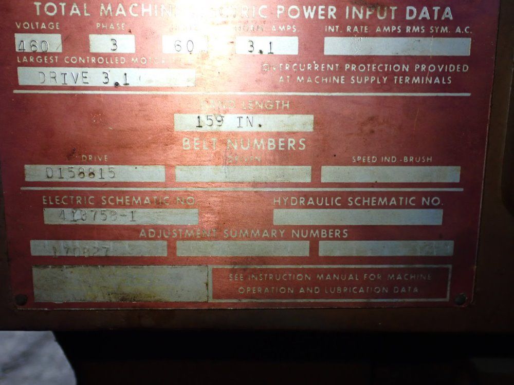Doall 11" X 20" Horizontal Band Saw - C-916