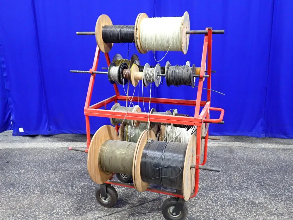 Cart W/ Reels Of Misc. Cable