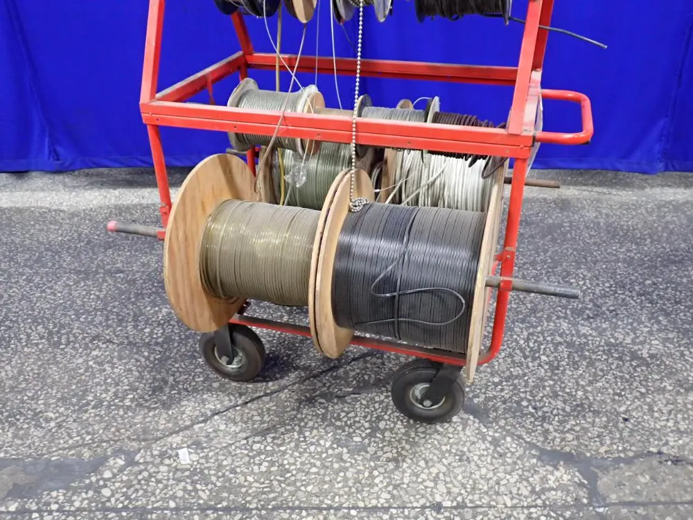 Cart W/ Reels Of Misc. Cable
