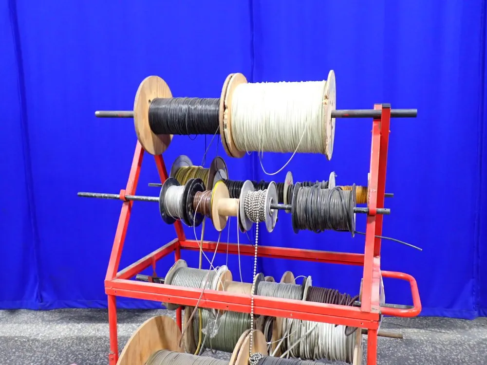 Cart W/ Reels Of Misc. Cable