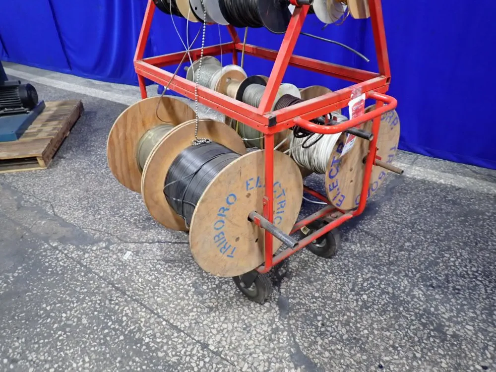 Cart W/ Reels Of Misc. Cable