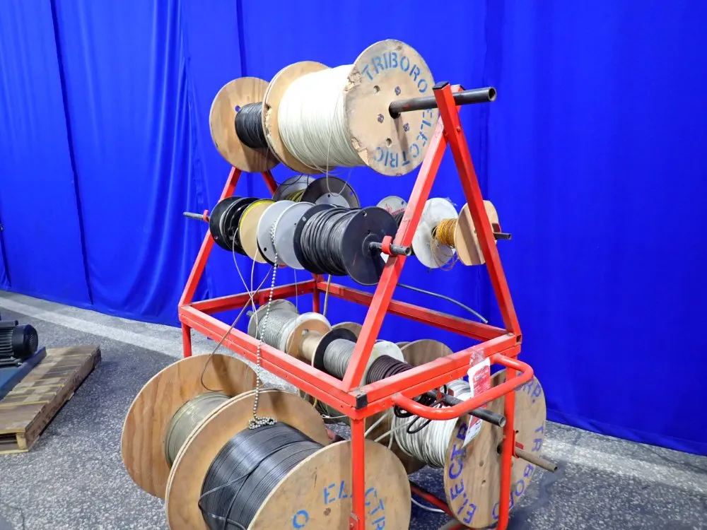 Cart W/ Reels Of Misc. Cable