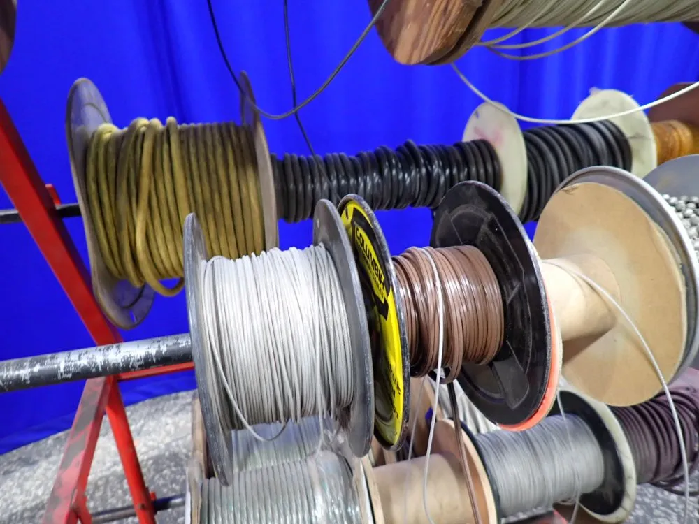 Cart W/ Reels Of Misc. Cable