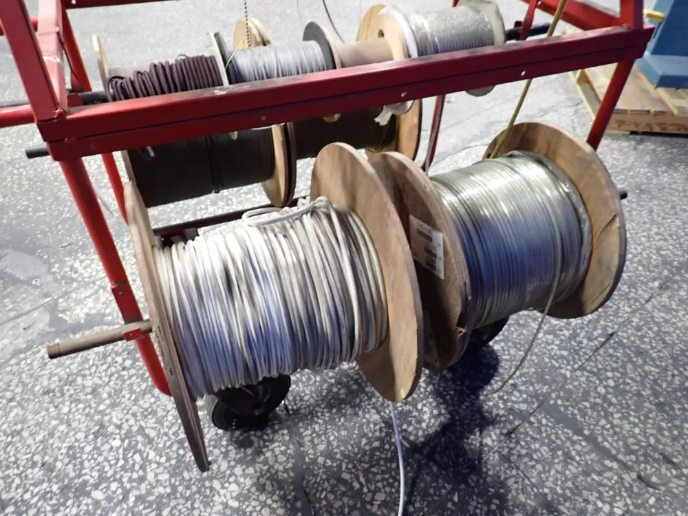 Cart W/ Reels Of Misc. Cable