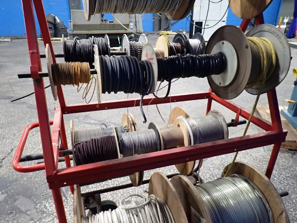 Cart W/ Reels Of Misc. Cable