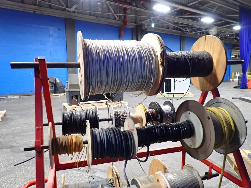 Cart W/ Reels Of Misc. Cable