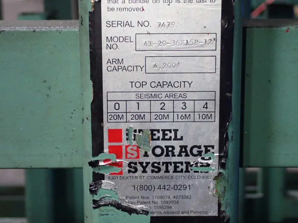Steel Storage Systems 4200 Lbs Roll Out Racking - 4t-2g-36x15r-12