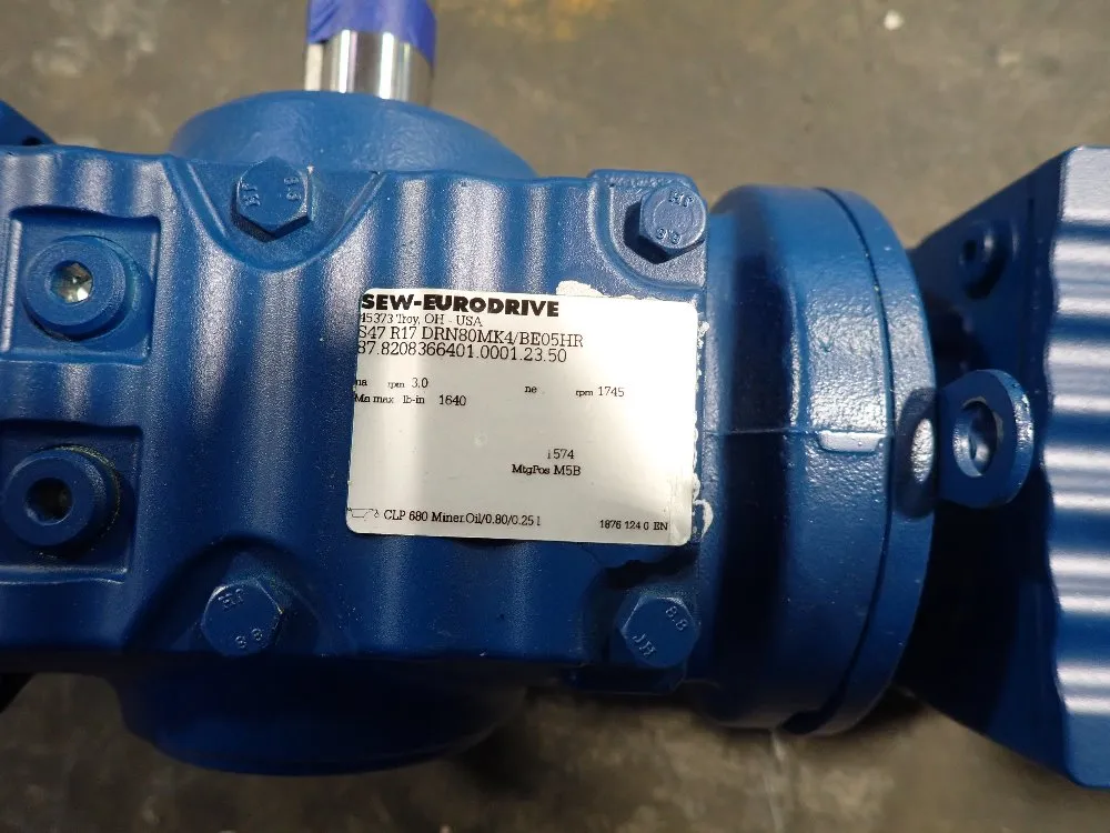 Sew Eurodrive 0.75 Hp Gear Drive - S47r17drn80mk4/be05hr