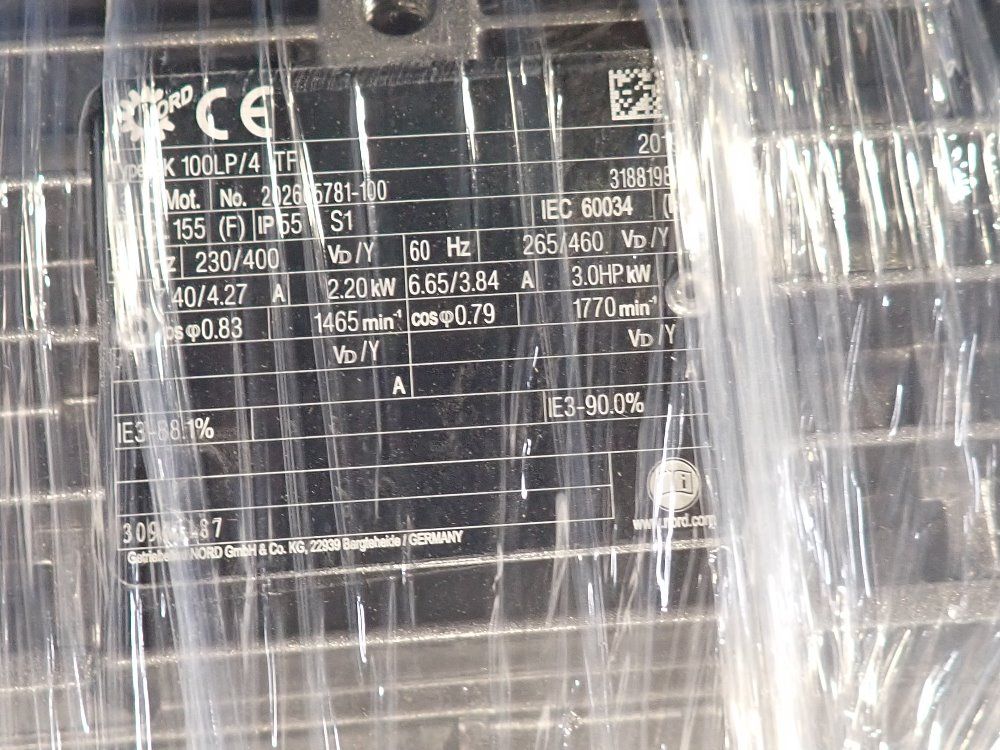 Nord 3 Hp Motor - 100lp/4 Tf
