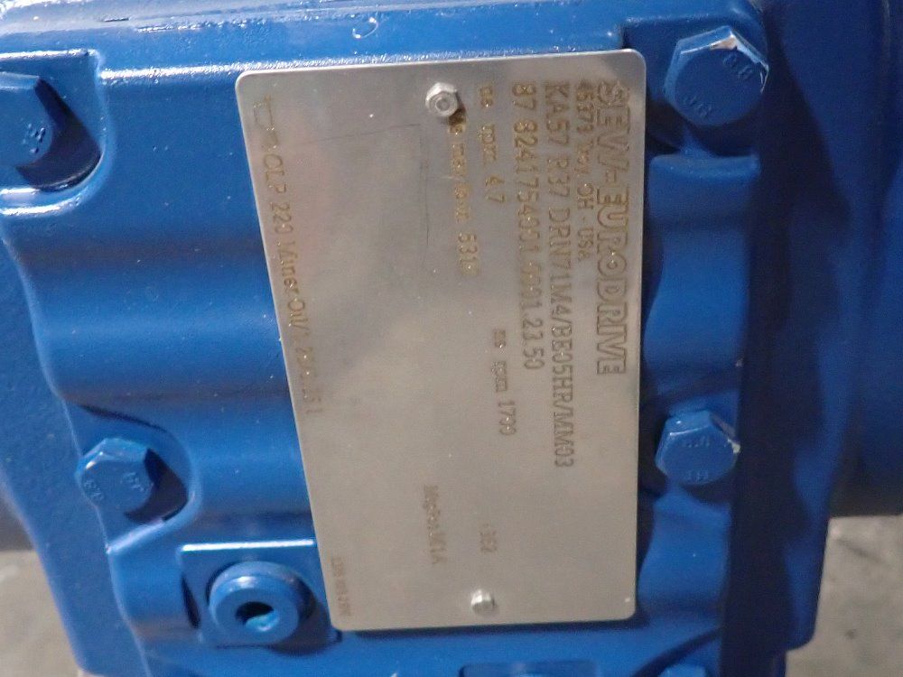 Sew Eurodrive .50 Hp Gear Drive - Ka57r37drn71m4/be05hr/mm03