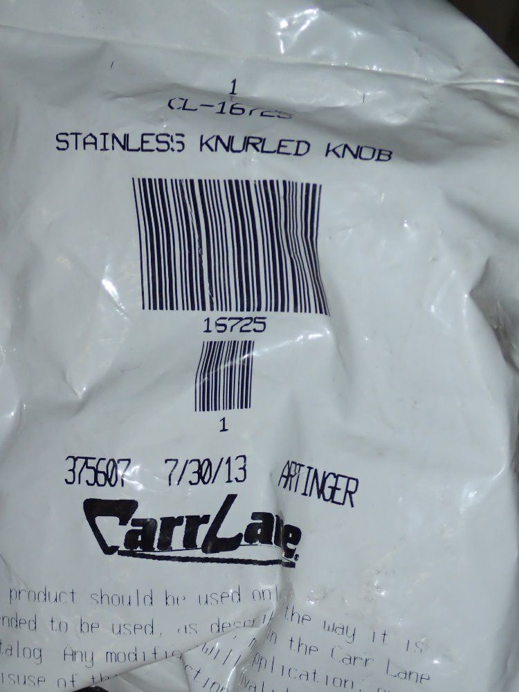 Carr Lane S/s Knurled Knobs