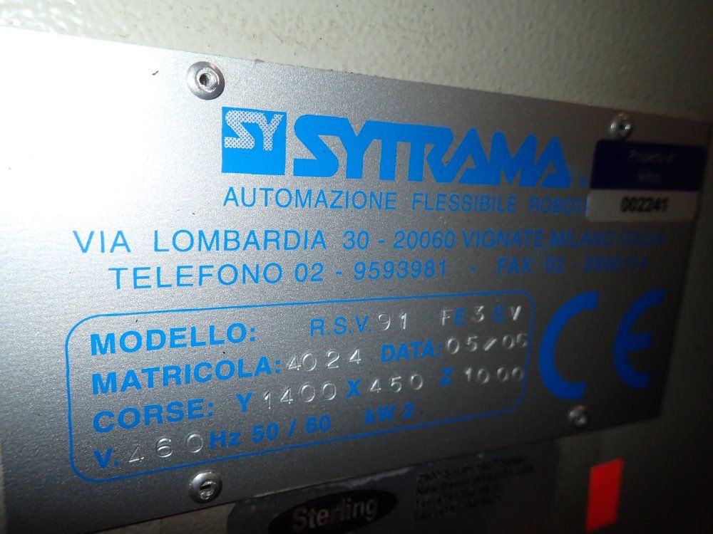 Sytrama / Sterltech Pick N Place Robot