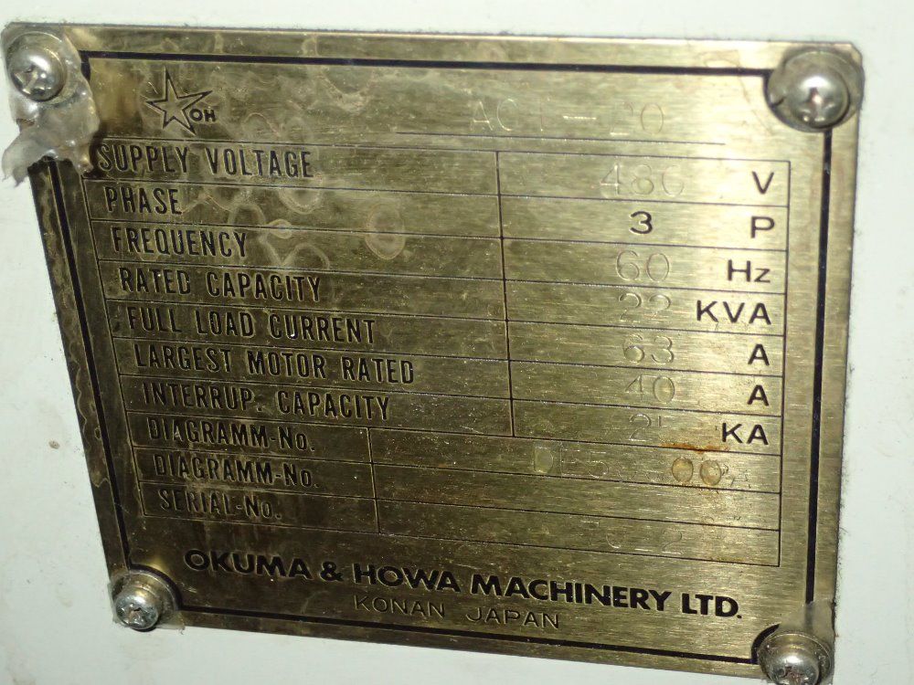 Okuma & Howa Cnc Lathe