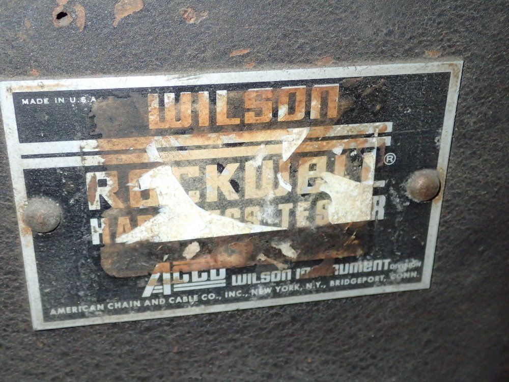 Wilson / Rockwell Hardness Tester