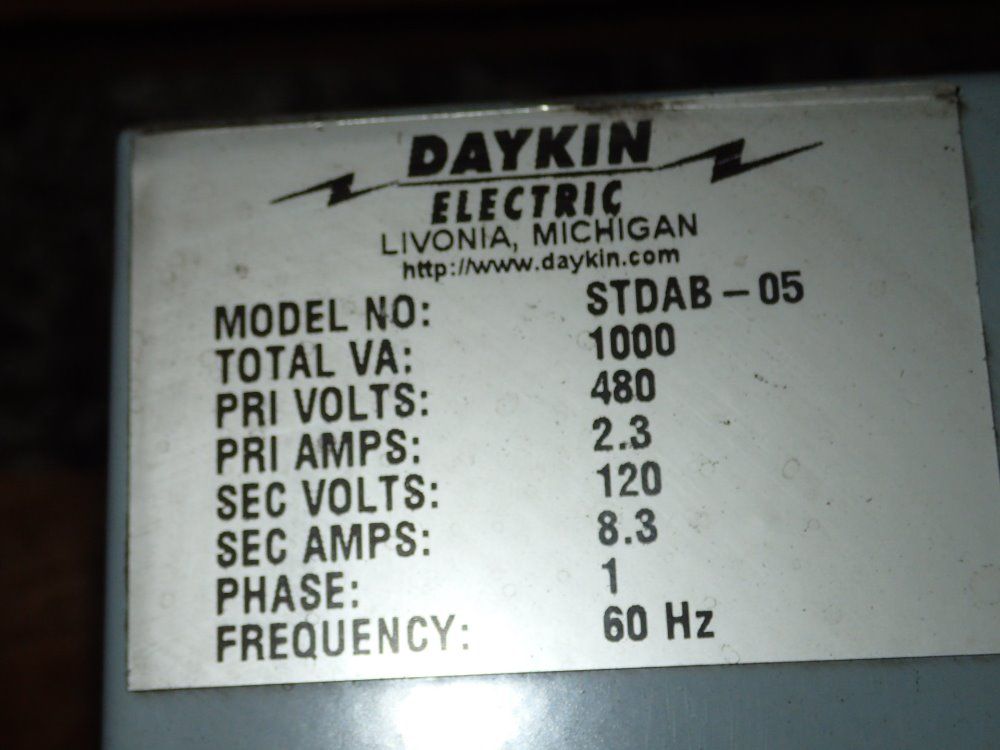 Daykin 1000va Transforemr Enclosured - Stdab-05