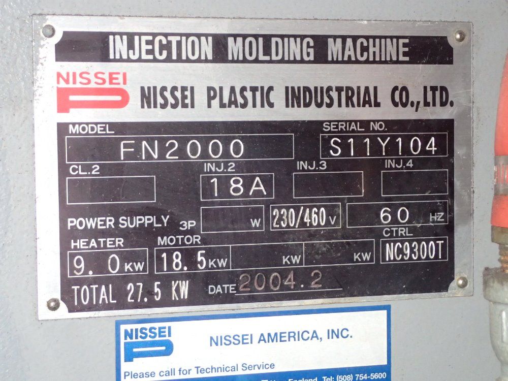 Nissei Plastic Industries Injection Molder