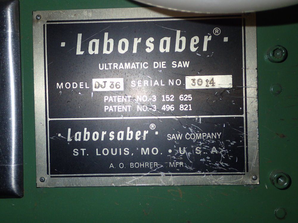 Laborsaber Saw Co. Ultramatic Die Saw
