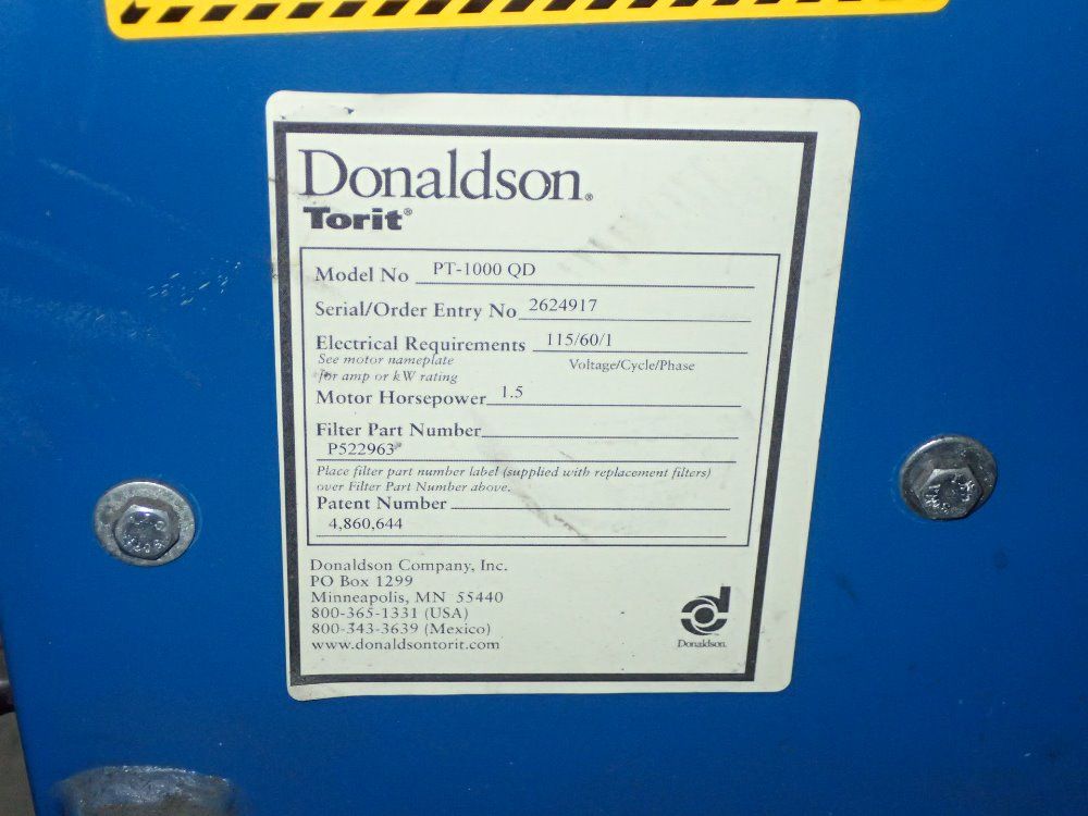 Donaldson Torit Portable Dust Collector