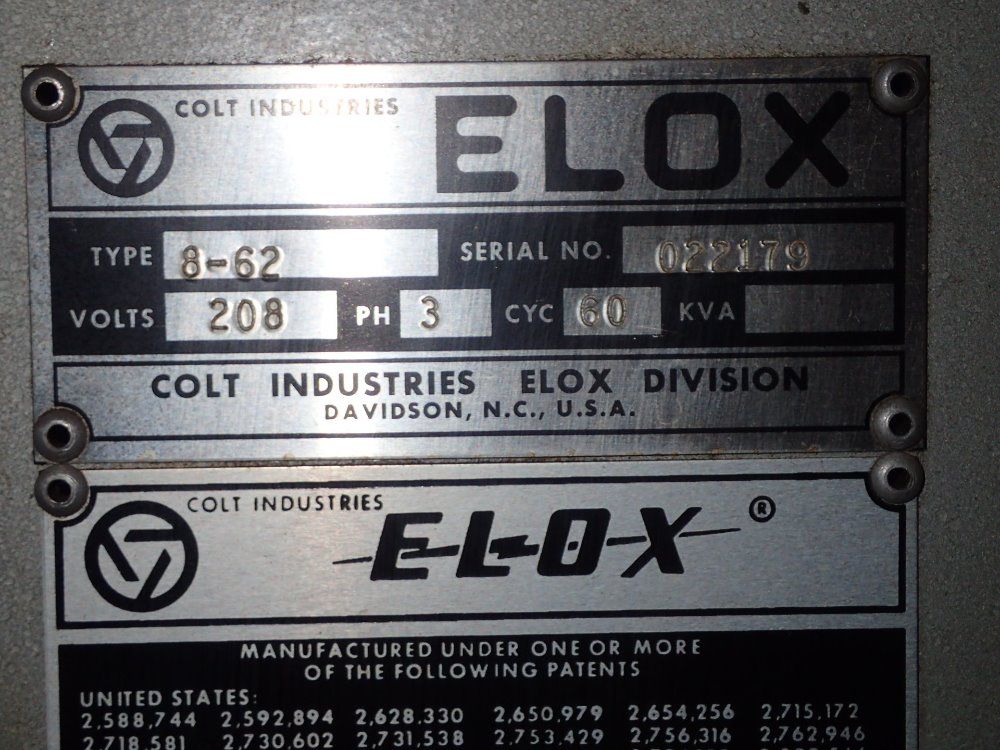 Elox/colt Industries Edm