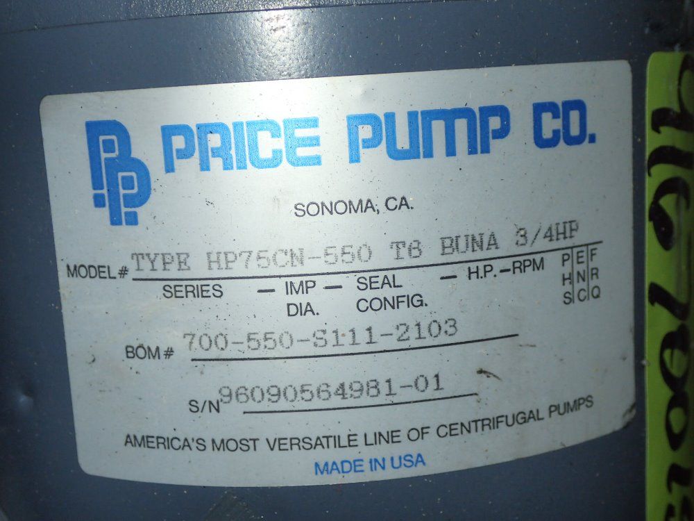 Price Pump Co. Pump