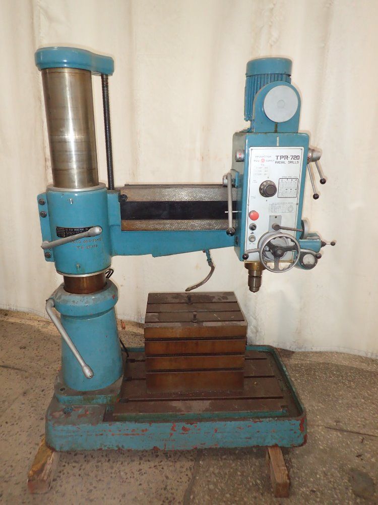 Production Tool Supply 8" X 2' 8'' Arm Radial Arm Drill - Tpr-720
