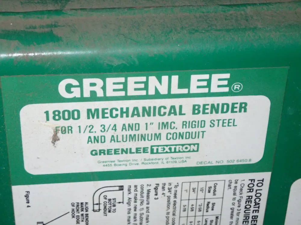 Greenlee Conduit Bender