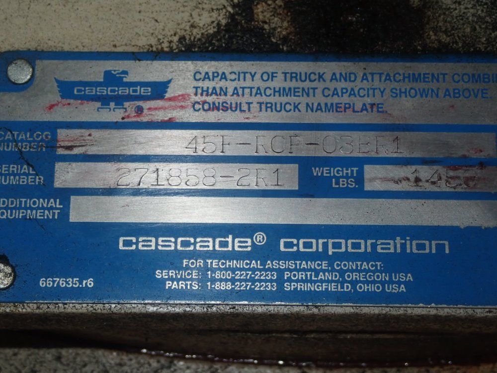 Cascade Drum Grabber Foklift Attachment