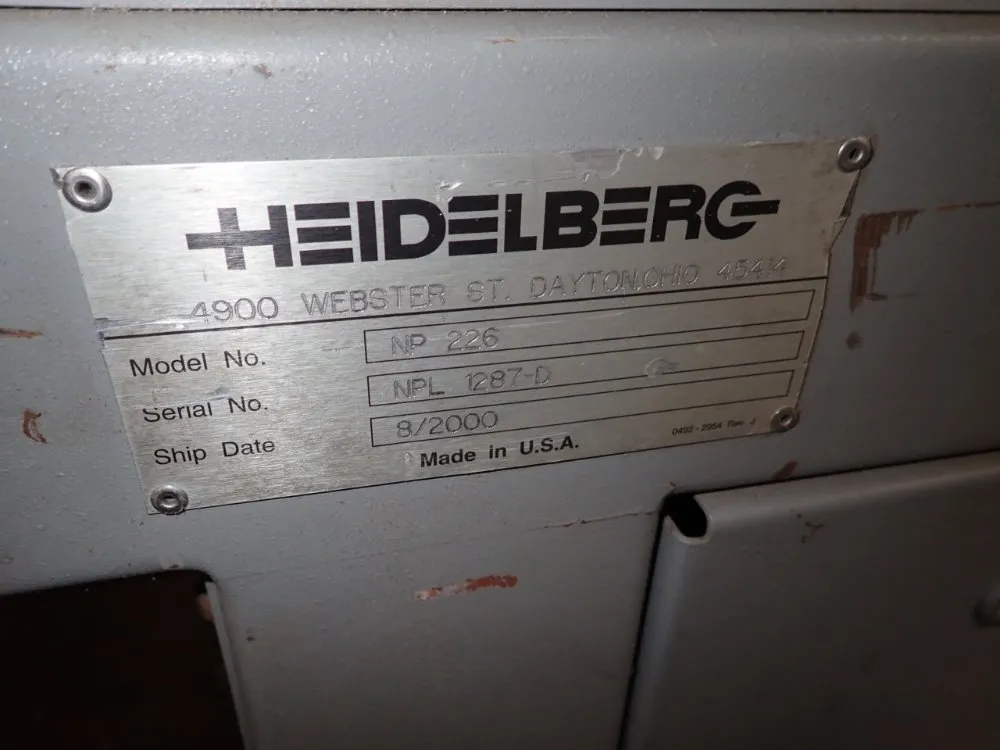Heidelberg Incline Convayer