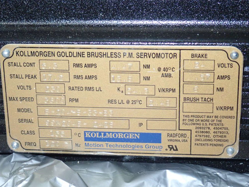 Kollmorgen Servo Motor