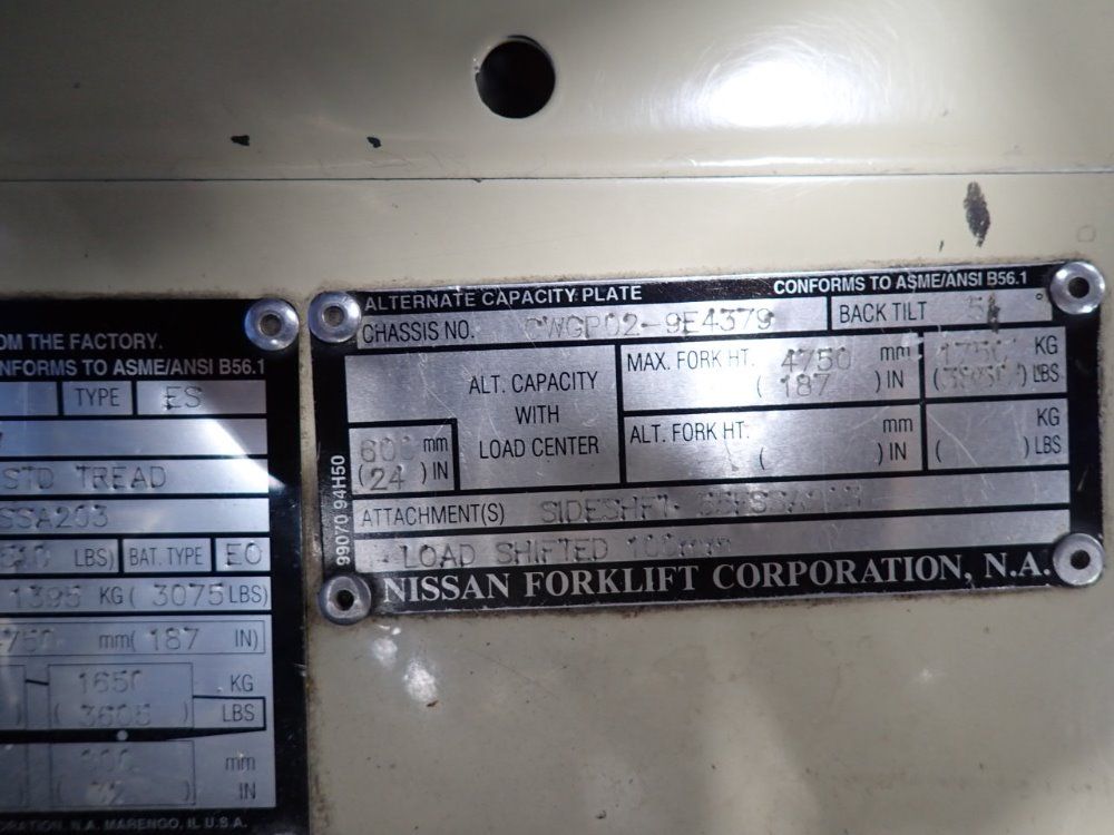 Nissan Electric Fork Lift