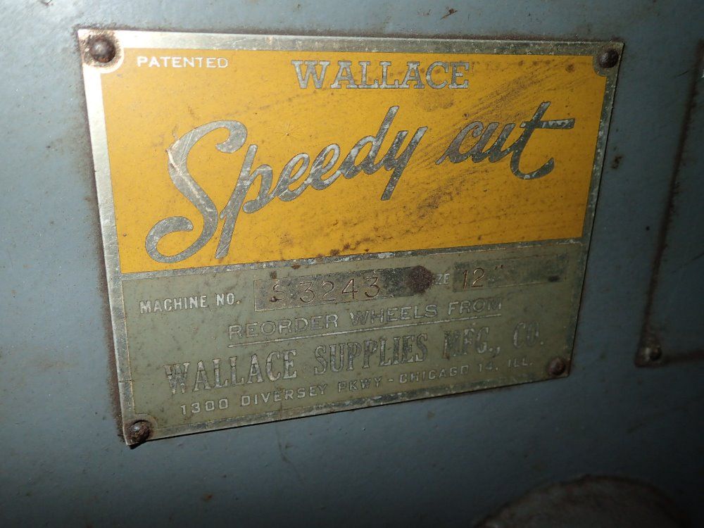 Wallace / Speedy Cut Chip Saw
