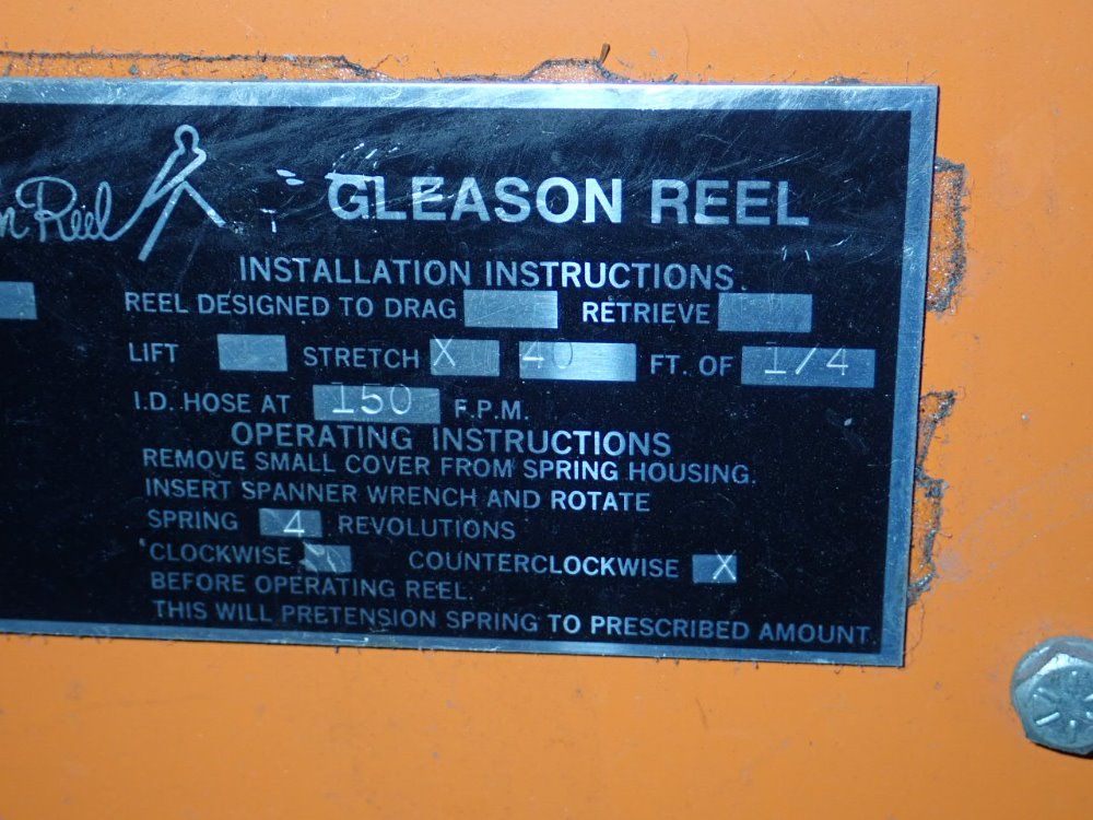 Gleason Reel Hose Reel Assembly
