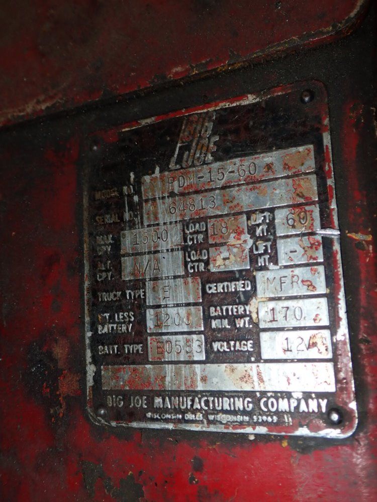 Big Joe Electric Pallet Jack