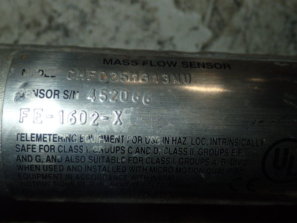 Micro Motion Mass Flow Sensor