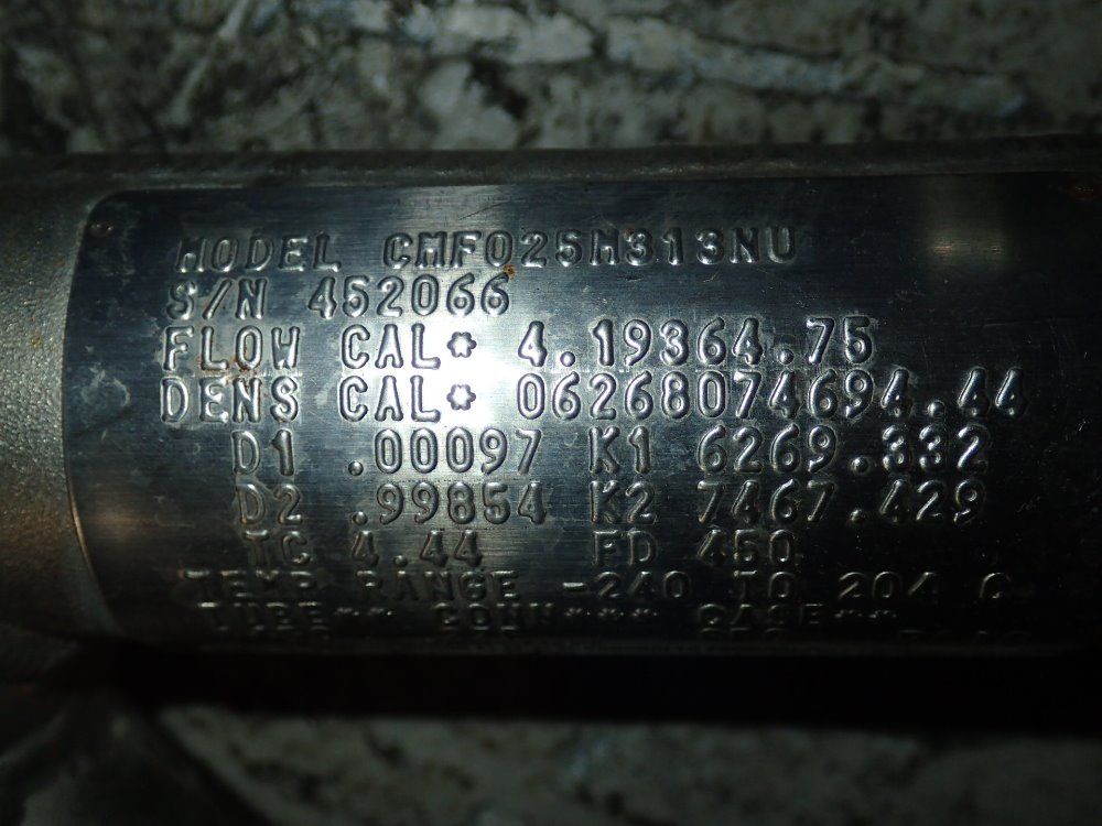 Micro Motion Mass Flow Sensor