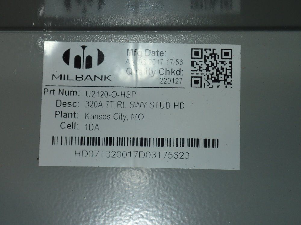 Milbank Electrical Enclosure
