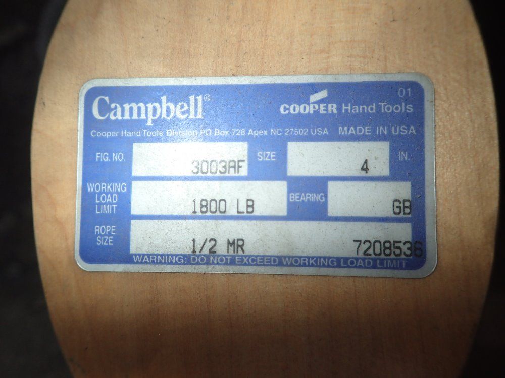 Campbell/ Cooper Hoist Attachment