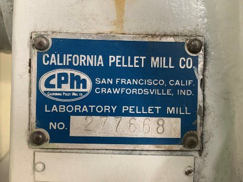 California Pellet Mill Company Pellet Mill Cpm Lab Mill