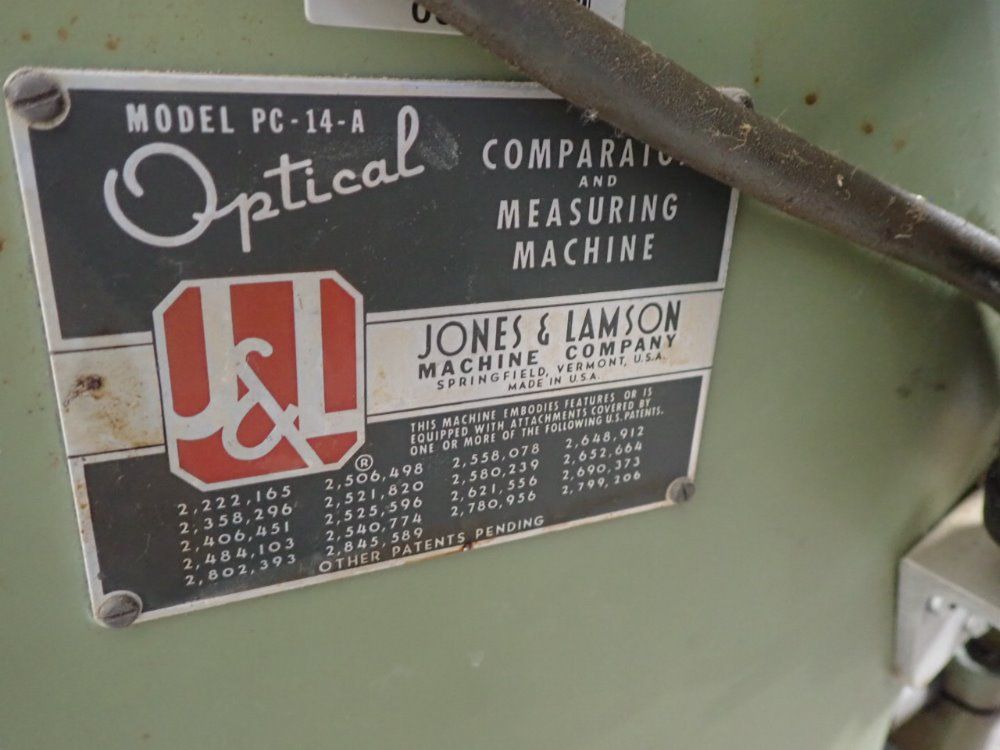 Jones&lamson Optical Comparator
