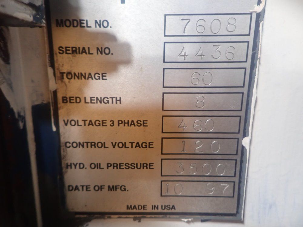 Accurpress 8' Press Brake