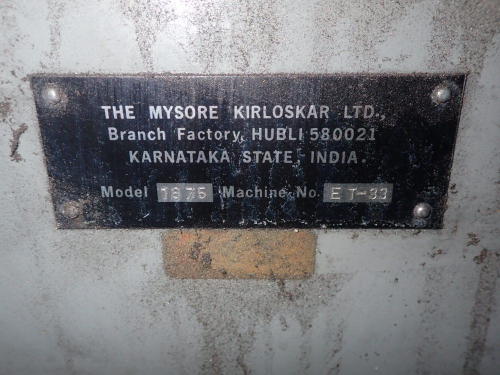 Mysore Kirloskar Gap Bed Lathe