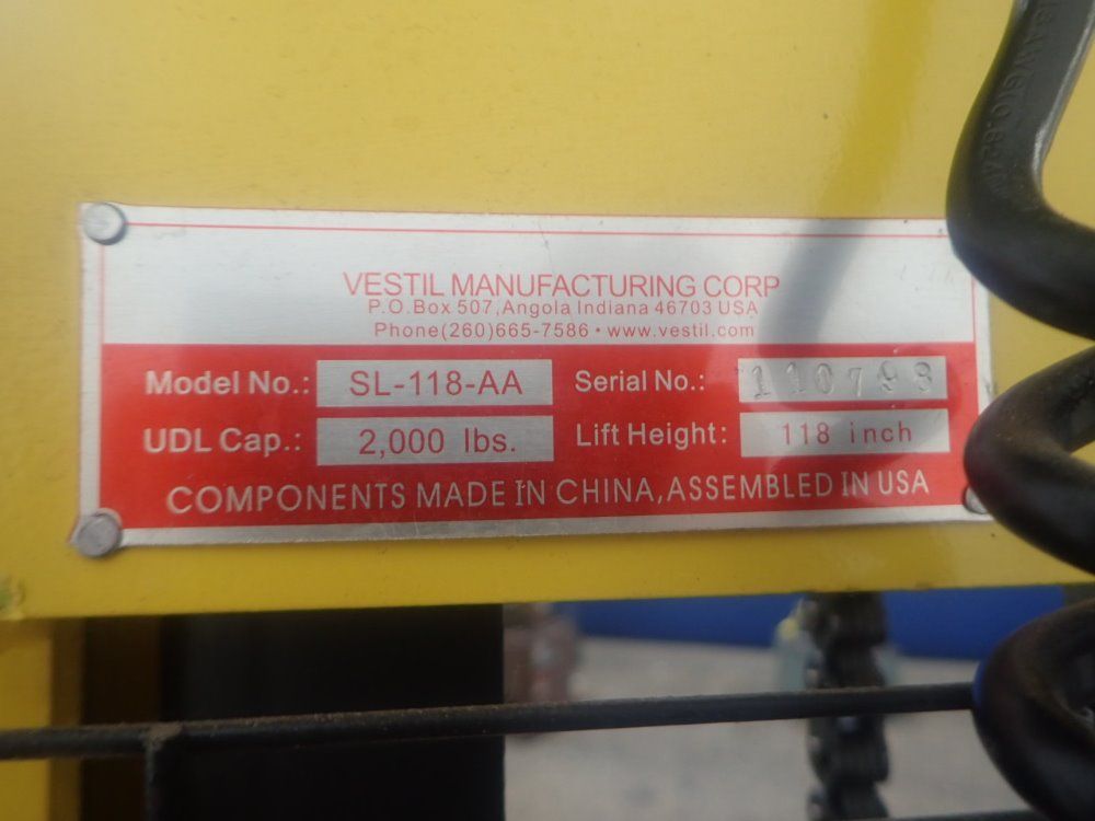 Vestil Straddle Lift