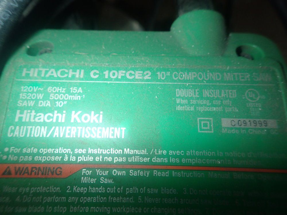 Hitachi Compound Miter Saw